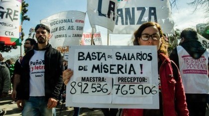 Los sindicatos docentes van al paro en la Provincia de Buenos Aires por seguridad y paritarias